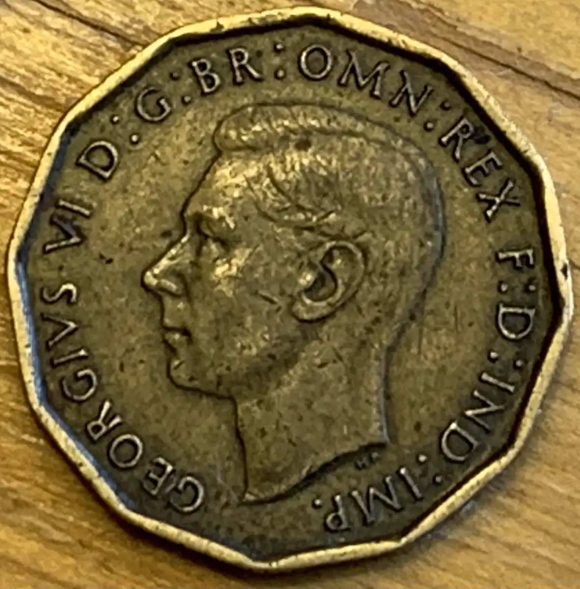 1942-3-Pence-George-VI-Coin-For-Grading